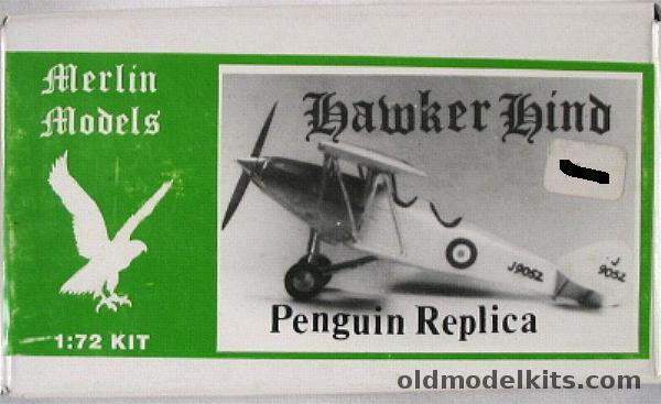 Merlin Models 1/72 Hawker Hind (Frog Penguin) plastic model kit